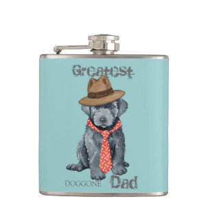 Bouvier des Flandres Dad Hip Flask