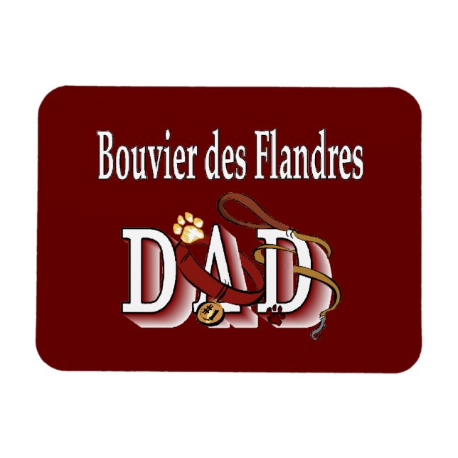 Bouvier des Flandres Dad Magnet (Horizontal)