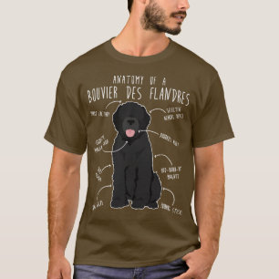 Bouvier Des Flandres Dog Anatomy 1 T-Shirt