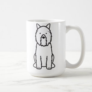 Bouvier des Flandres Dog Cartoon Coffee Mug
