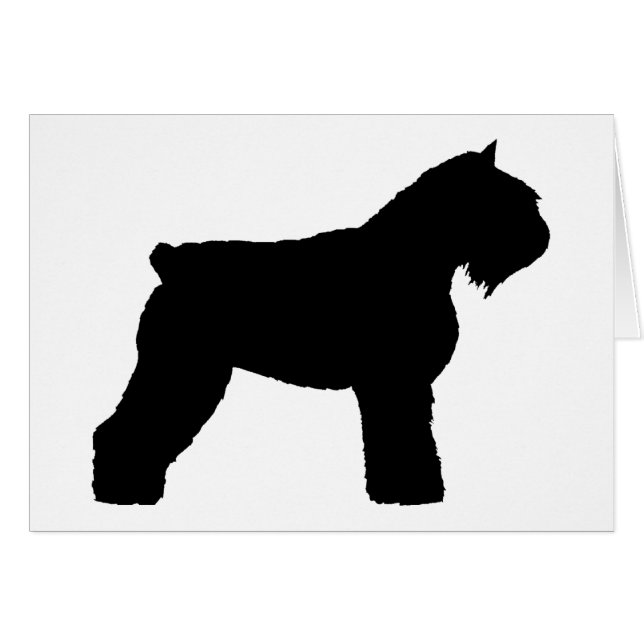 Bouvier des Flandres Dog (in black) (Front Horizontal)