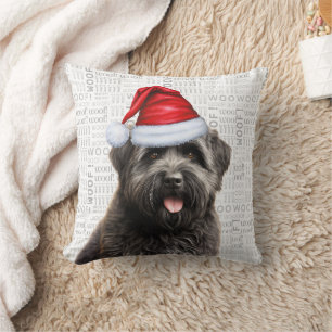 Bouvier des Flandres Dog Lover Christmas Holiday Cushion