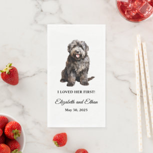 Bouvier des Flandres Dog Photo Wedding Napkin