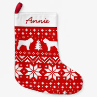 Bouvier des Flandres Dog Silhouettes Pattern Cute