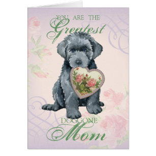 Bouvier des Flandres Heart Mum Card
