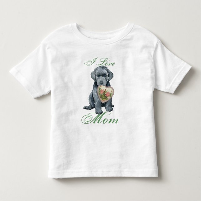 Bouvier des Flandres Heart Mum Toddler T-shirt (Front)