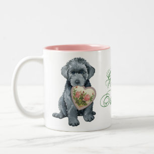 Bouvier des Flandres Heart Mum Two-Tone Coffee Mug