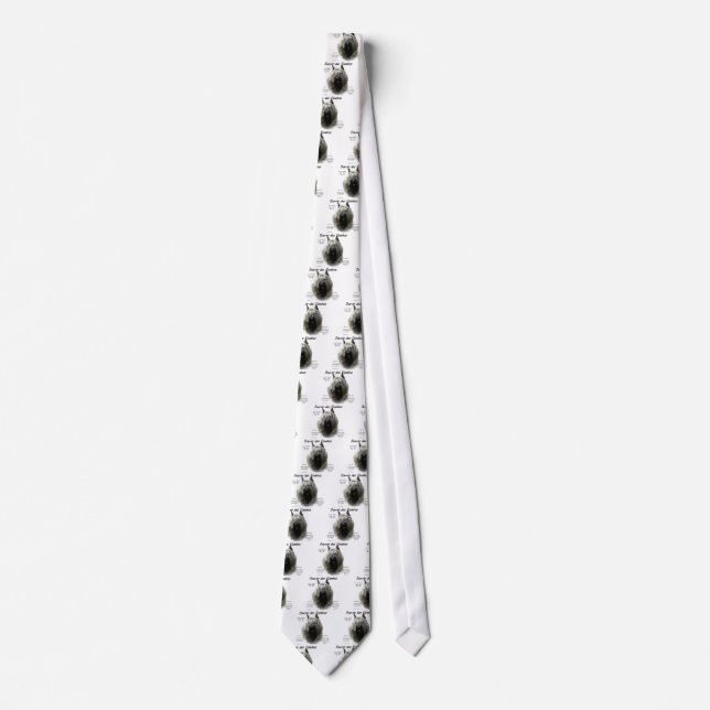Bouvier des Flandres History Design Tie (Front)