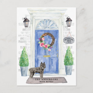 Bouvier des Flandres  Moving Announcement Postcard