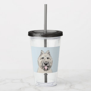 Bouvier des Flandres Painting - Original Dog Art Acrylic Tumbler