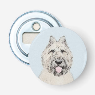Bouvier des Flandres Painting - Original Dog Art Bottle Opener