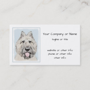 Bouvier des Flandres Painting - Original Dog Art Business Card