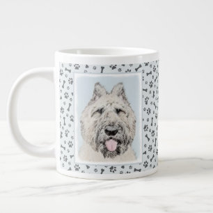 Bouvier des Flandres Painting - Original Dog Art Large Coffee Mug