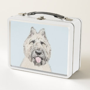 Bouvier des Flandres Painting - Original Dog Art Metal Lunch Box