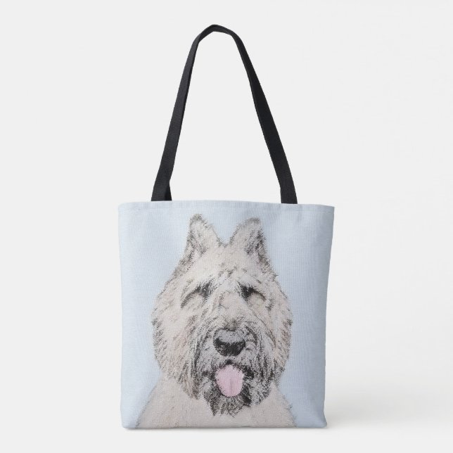 Bouvier des Flandres Painting - Original Dog Art Tote Bag (Back)