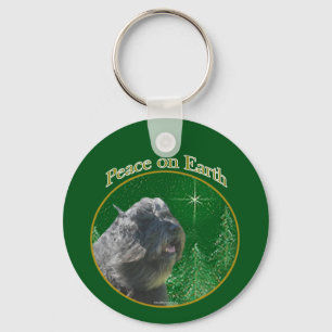Bouvier Des Flandres Peace Key Ring