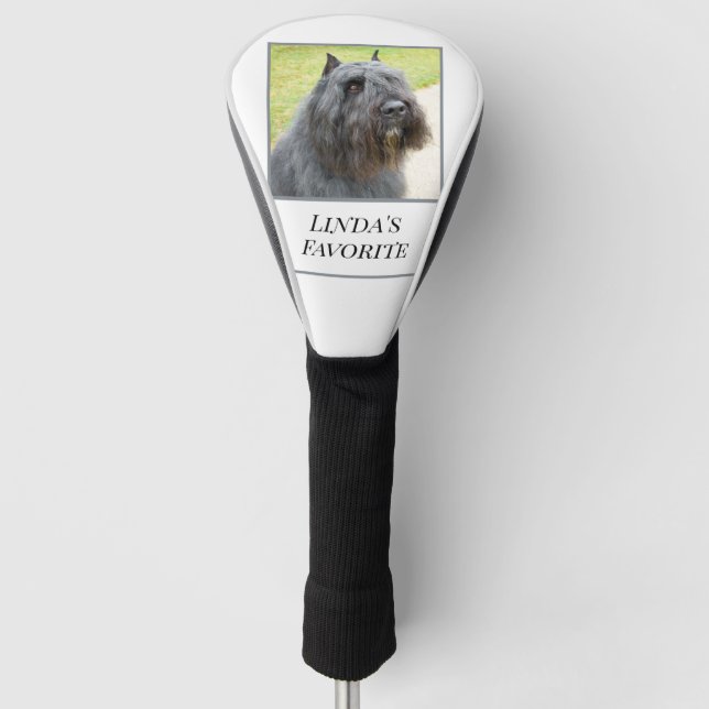 Bouvier des Flandres Personalised Golf Head Cover (Front)