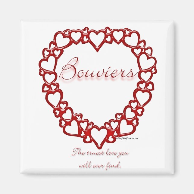 Bouvier des Flandres True Love Magnet (Front)