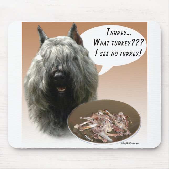 Bouvier des Flandres Turkey Mouse Pad (Front)