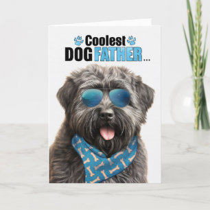 Bouvier Dog Coolest Dad Ever Father's Day Holiday Card
