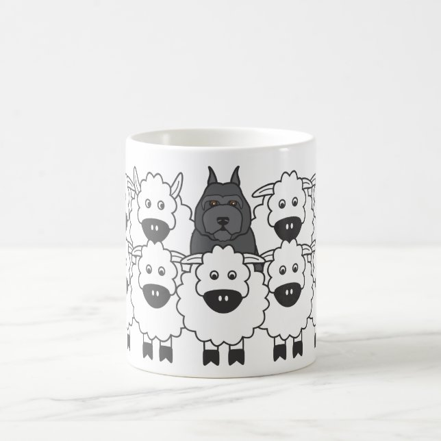 Bouvier in the Sheep Coffee Mug (Center)