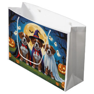 Bouviers Des Flandres Dogs Pumpkin Halloween Funny Large Gift Bag
