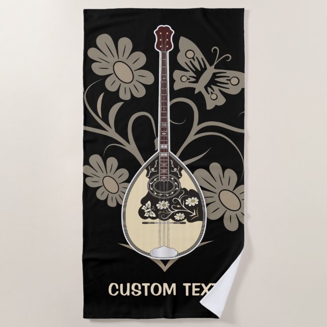 Bouzouki Beach Towel (Front)