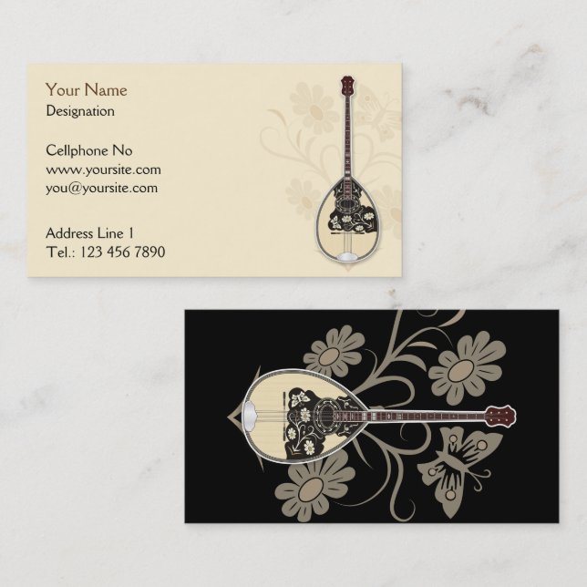 Bouzouki Business Card (Front/Back)