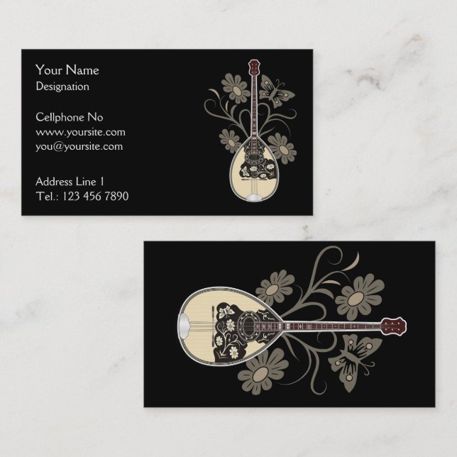 Bouzouki Business Card (Front/Back)