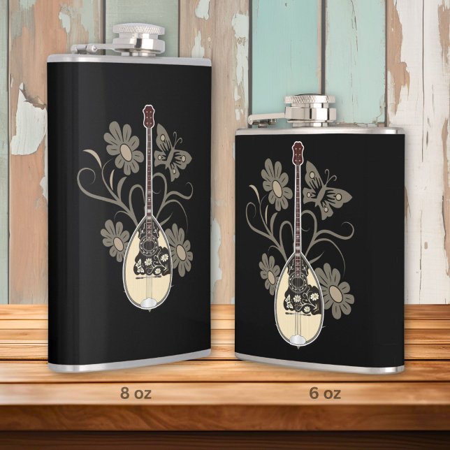 Bouzouki Hip Flask (Creator Uploaded)