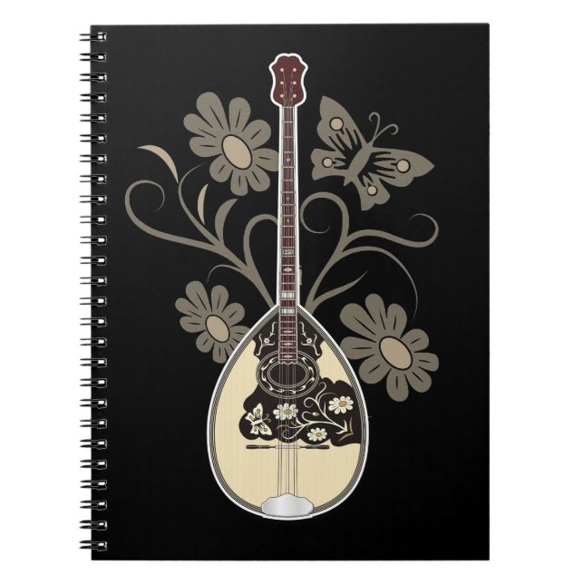 Bouzouki Spiral Notebook (Front)