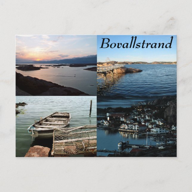 Bovallstrand 4-image postcard (Front)