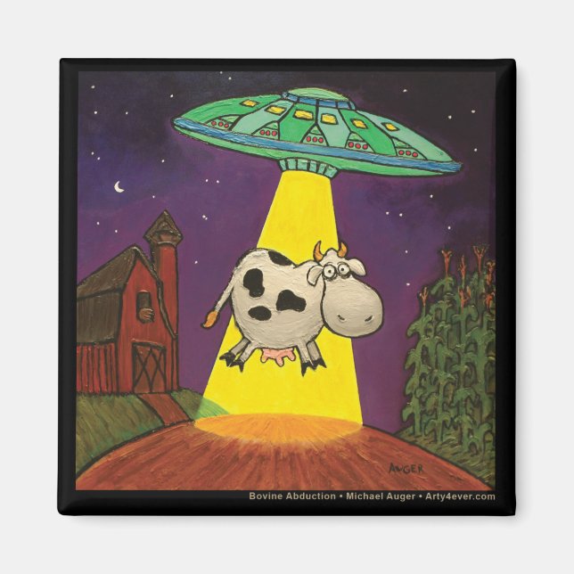 Bovine Abduction Magnet (Front)