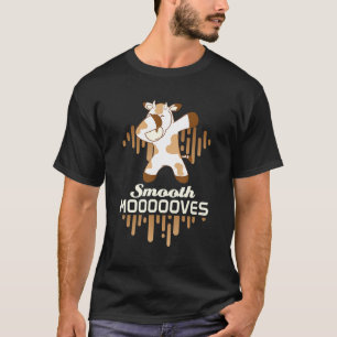 Bovine Pun Dancing Dabbing Farm Animal Dancer Cow T-Shirt