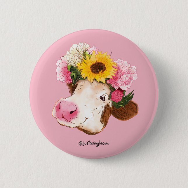 Bovine Queen Button (Front)