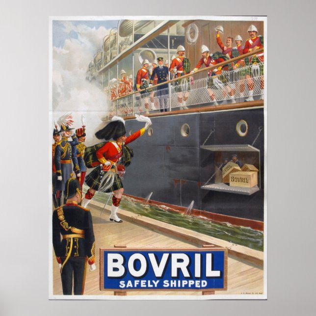Bovril - Safely Shipped, 1902 Poster (Front)