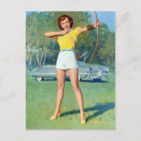 Bow and Arrow Pin Up