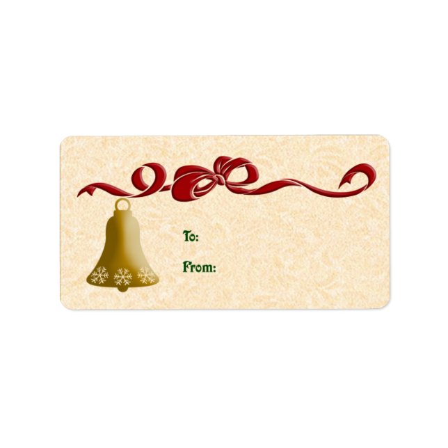 Bow And Bell Gift Tags (Front)