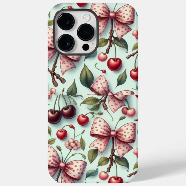 bow and cherry pattern  Case-Mate iPhone case (Back)