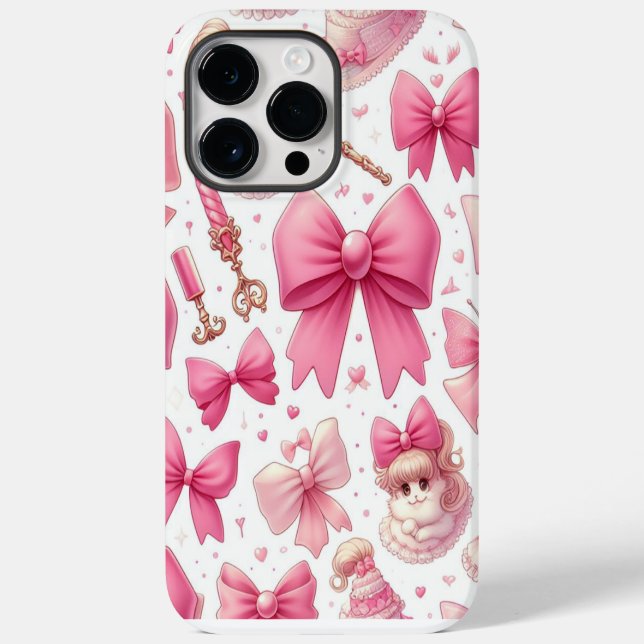 bow and cherry pattern  Case-Mate iPhone case (Back)