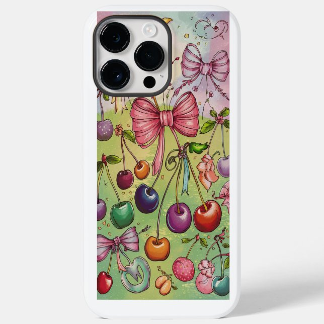 bow and cherry pattern  Case-Mate iPhone case (Back)