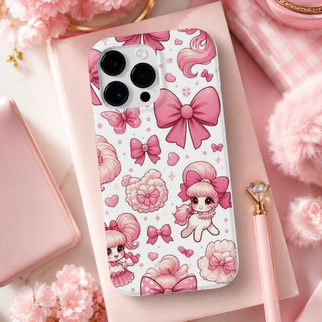 bow and cherry pattern  Case-Mate iPhone case (bow and cherry pattern Case-Mate iPhone case)