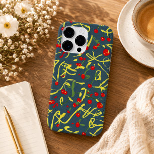 bow and cherry pattern  Case-Mate iPhone 14 pro max case