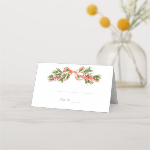 Bow and Pines Place Cards