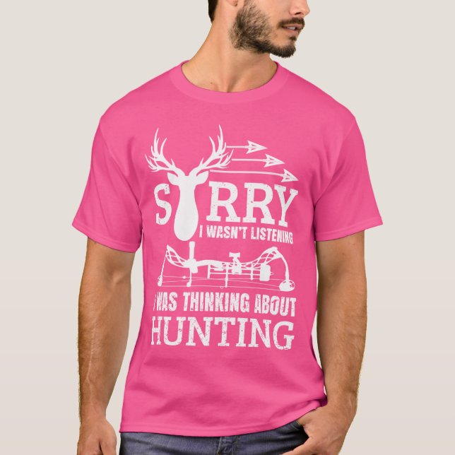 Bow And Rifle Deer Hunting Hunter T-Shirt (Front)