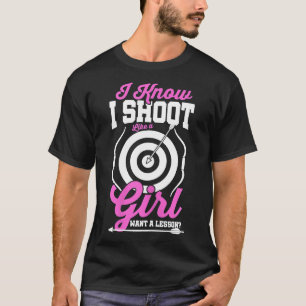Bow Archery Mum Teens Girls Women Hunting Gift Ide T-Shirt