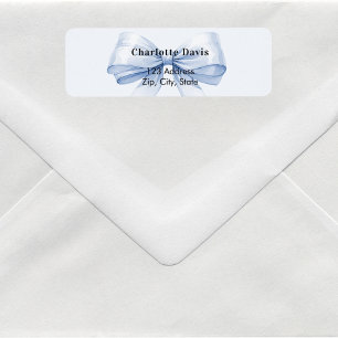 Bow blue return address