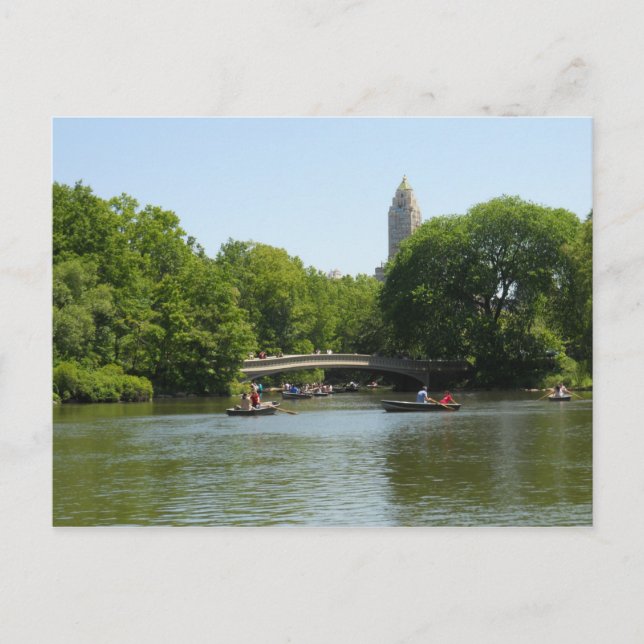 Bow Bridge Central Park Manhattan Postcard NYC (Front)