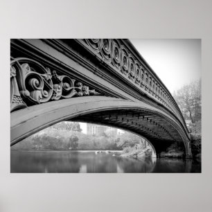 BOW BRIDGE in New York's Central Park Poster