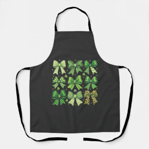 Bow Coquette St Patrick's Day Vintage  Apron